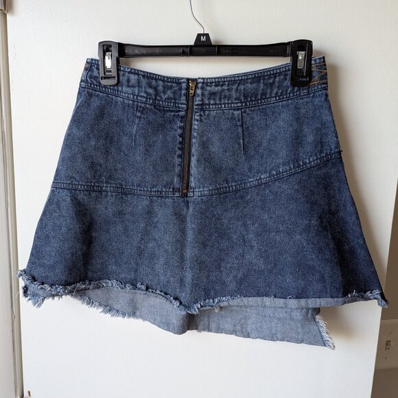 Generation K Asymmetrical Demin Mini Jean Skirt Size 4 - Picture 2 of 10